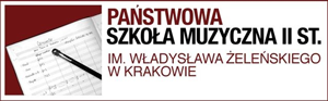 Logo Państwowa Szkoła Muzyczna II stopnia im. W. Żeleńskiego w Krakowie